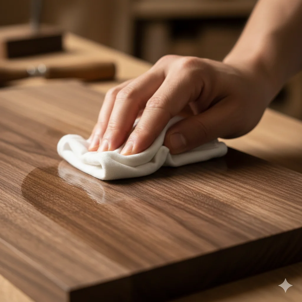 Acabado con ceras naturales