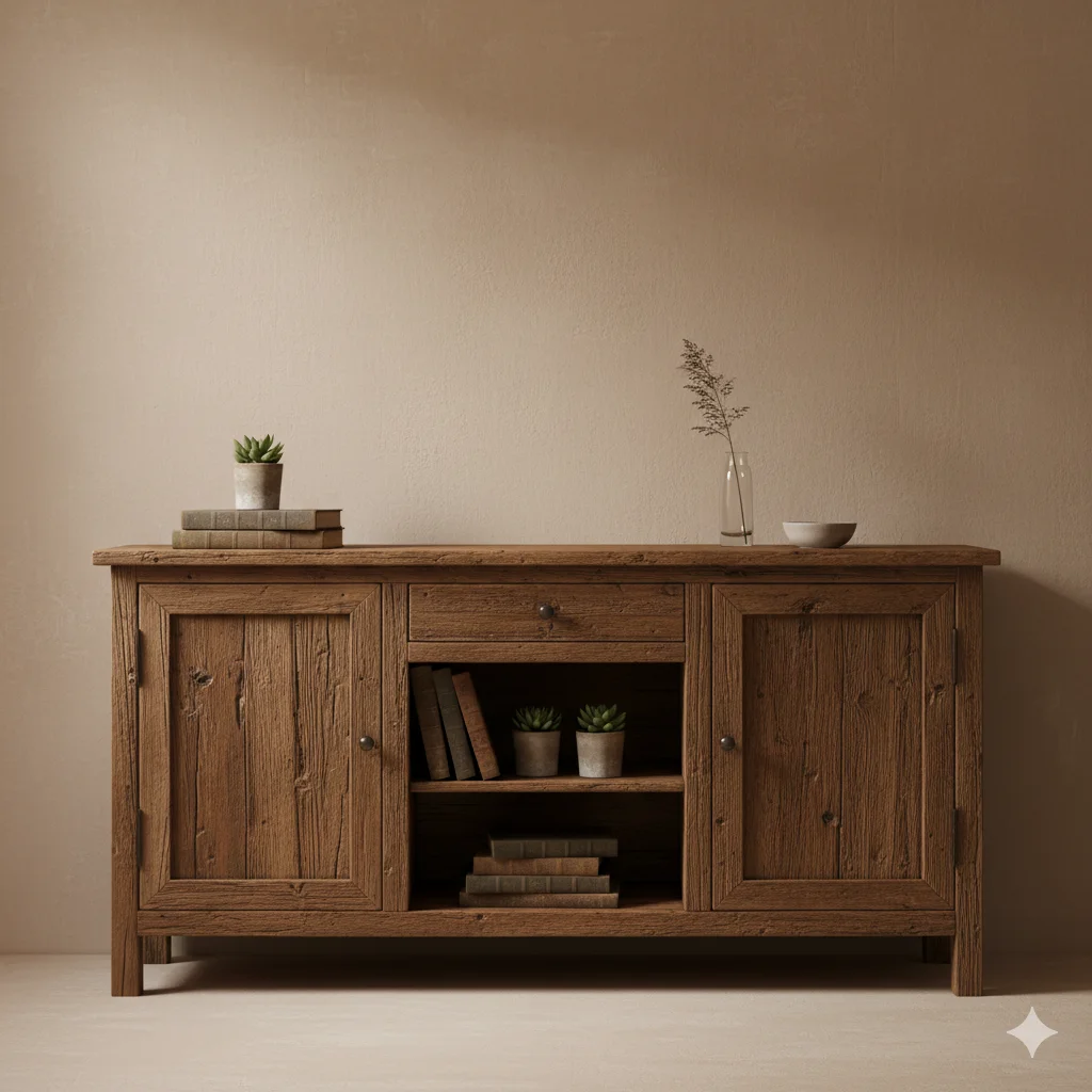 Estanterías de madera sólida